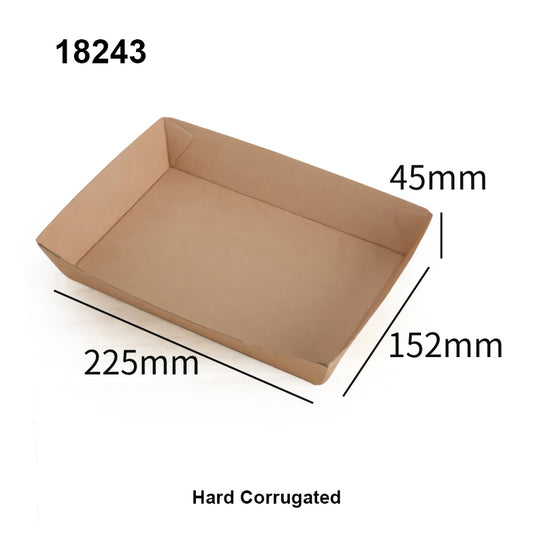 Open Tray #4 – Brown Kraft Corrugated