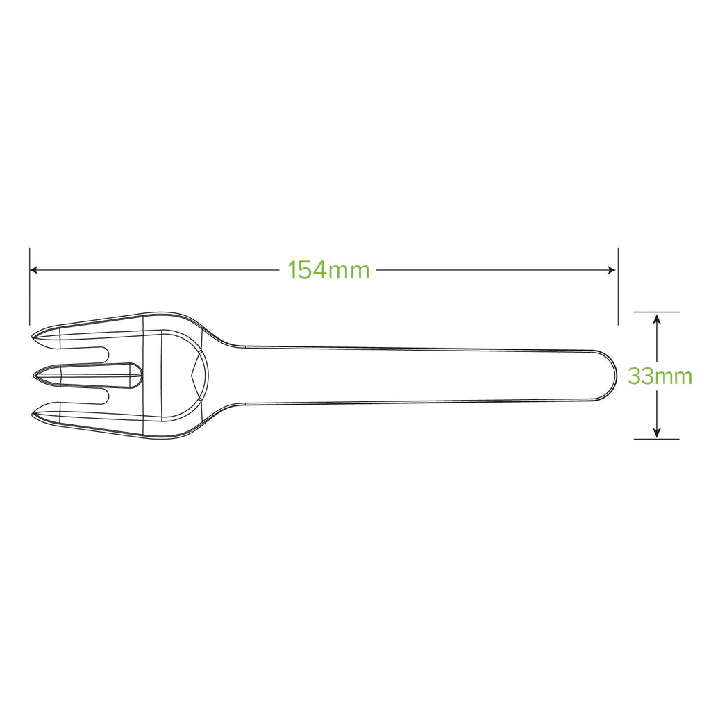 BioPak 15cm Plant Fibre Disposable Fork BioPak 15cm Plant Fibre Disposable Fork