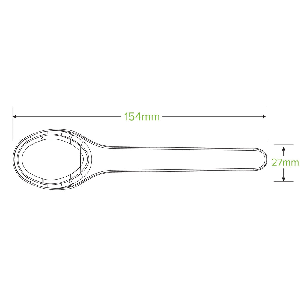 BioPak 15cm Plant Fibre Disposable Spoon BioPak 15cm Plant Fibre Disposable Spoon