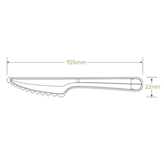 BioPak 15cm Plant Fibre Disposable Knife