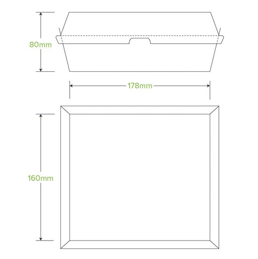 BioPak Dinner BioBoard Box.