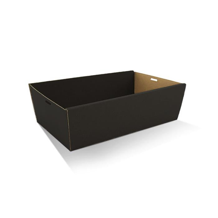 Black Catering Tray/Hamper Box - Medium 360X255X80