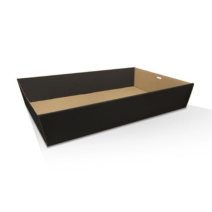 Black Catering Tray/Hamper Box - Medium PLUS 430X290X80