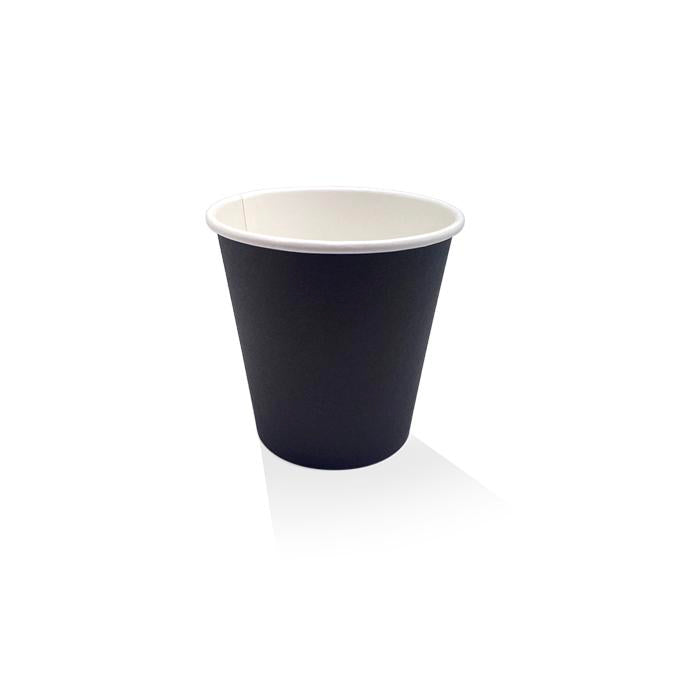 8oz (90mm) Black Single Wall Cup