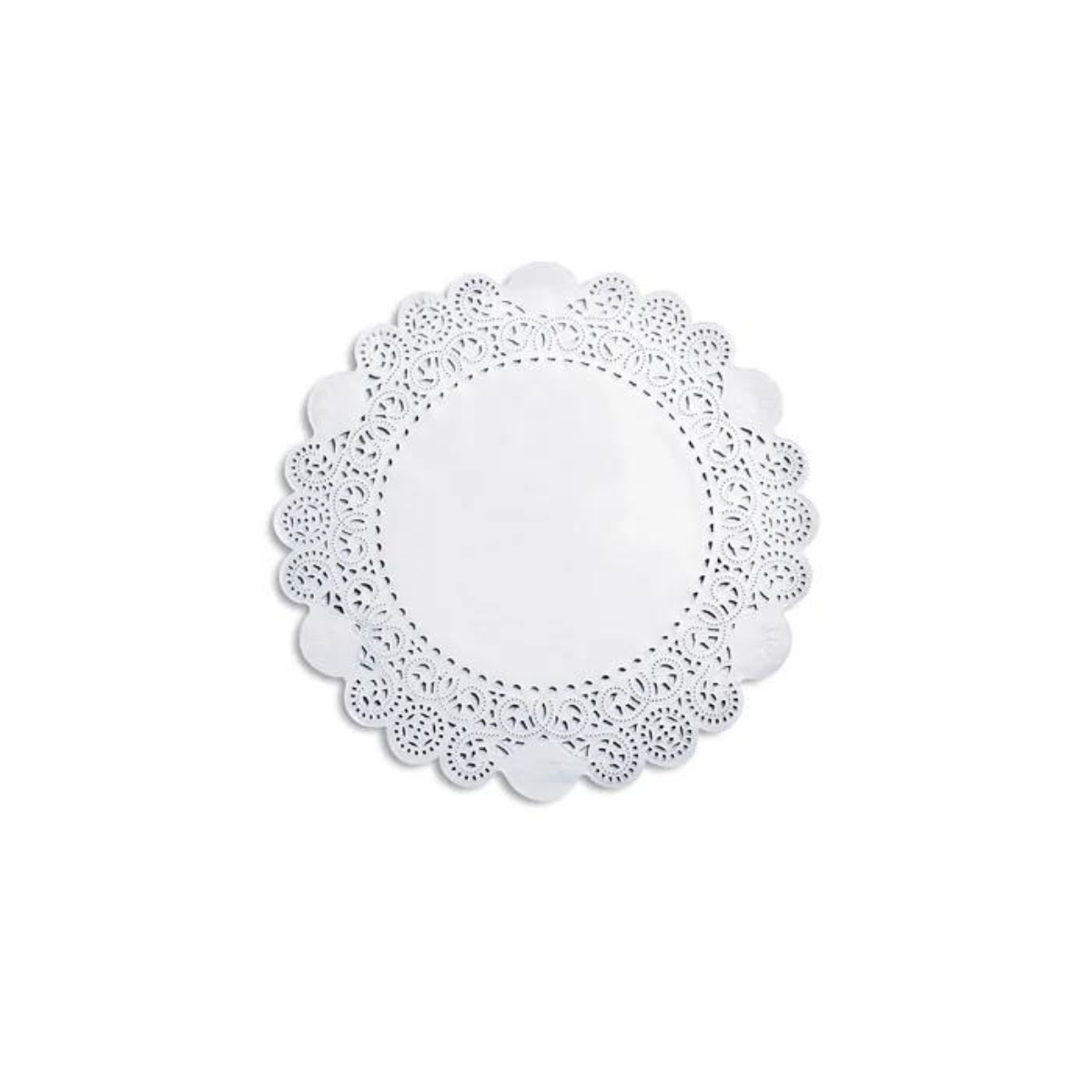 White Round Lace Doyleys 100mm (4")