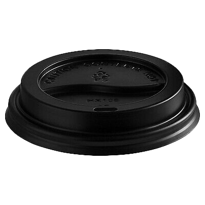90mm PS Black Cup Lid 1000 per Carton