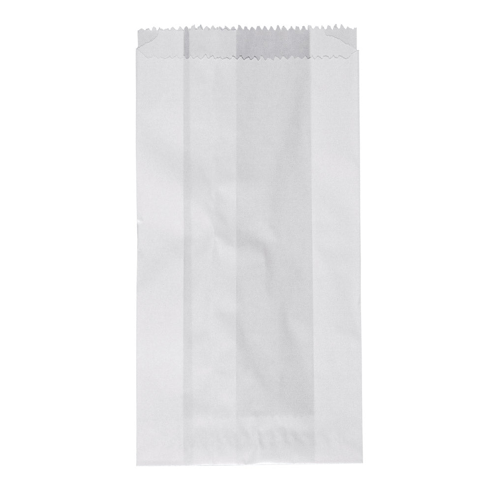 1SO Glassine Satchel Paper Bag White 185x100x40mm