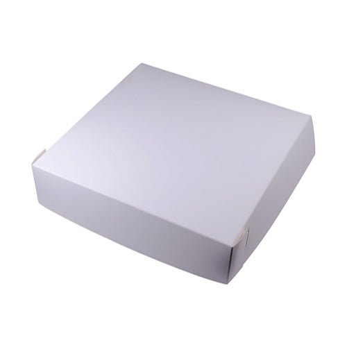 10x10x2.5 inch Premium White Cake Box Carton of 100