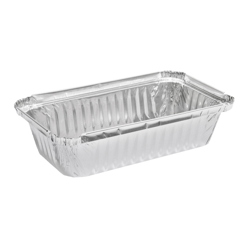550ml Rectangular Takeaway Foil Shallow Tray 171x96x36mm