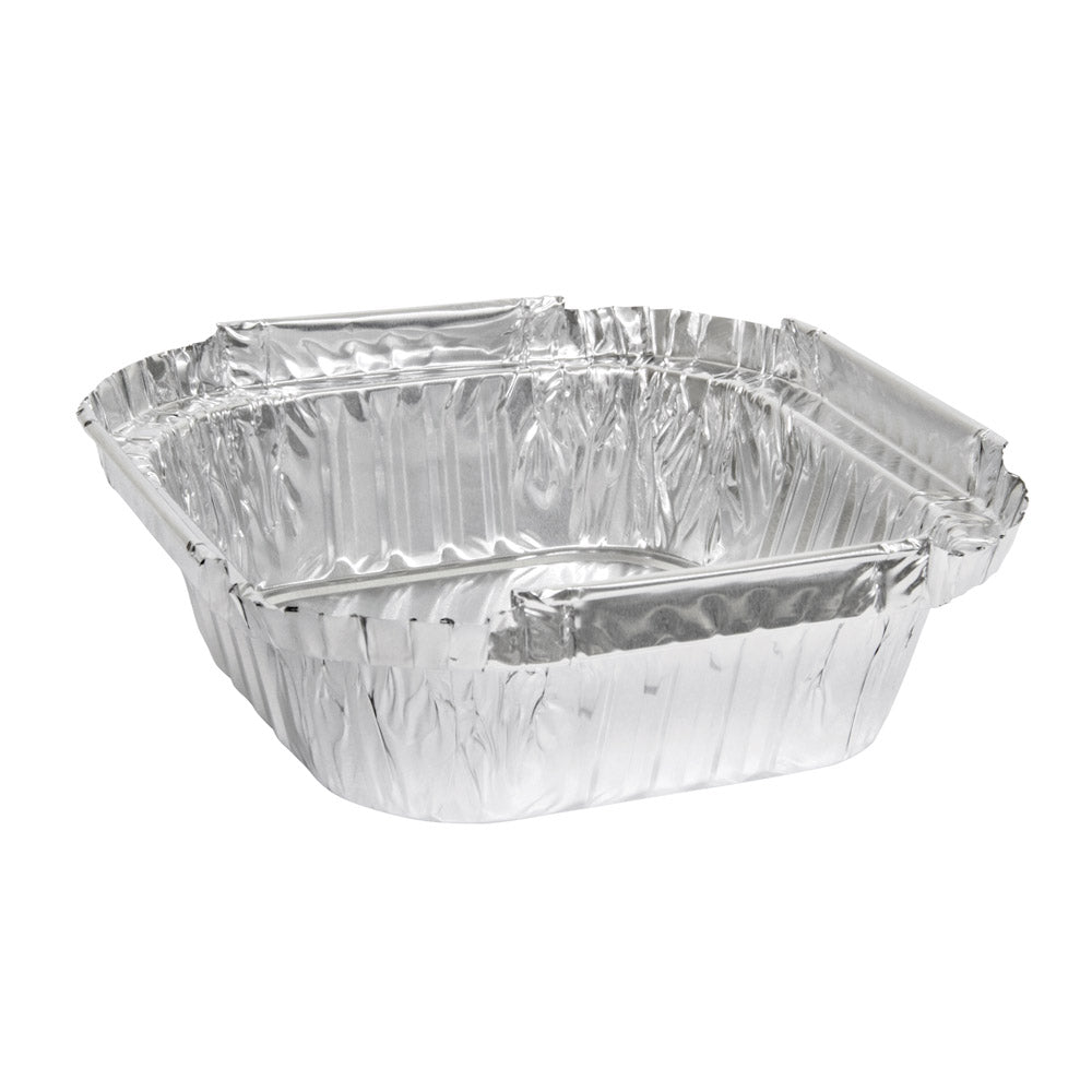 300mL Takeaway Small Foil Tray Square 112x112x33mm