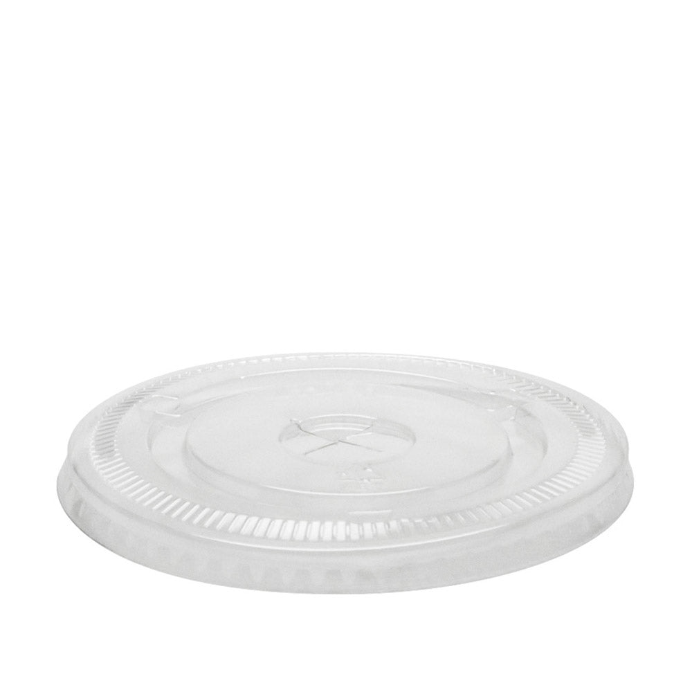 15/24oz PET clear flat lid straw slot