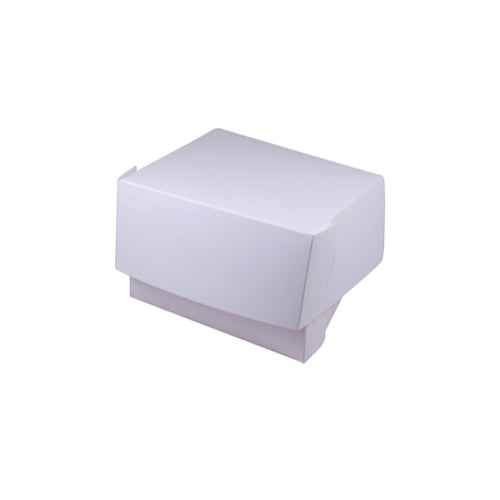7x7x3 inch Premium White Cake Box Carton of 100