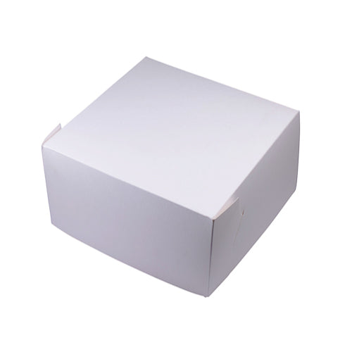7x7x4 inch Premium White Cake Box Carton of 100