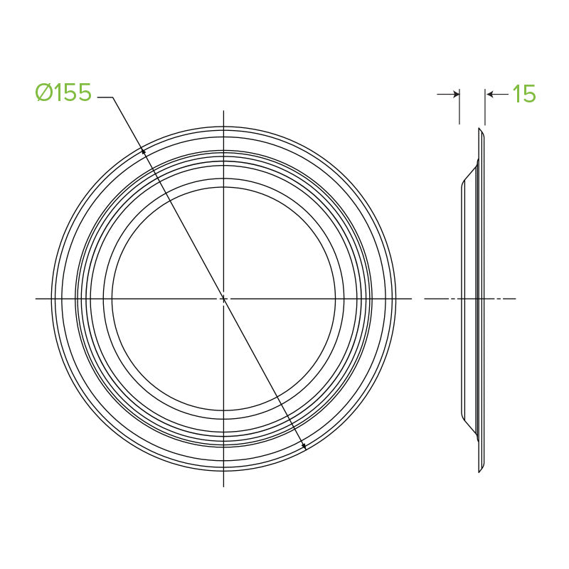 15cm /6 " Round Biocane Plate 15cm /6 " Round Biocane Plate