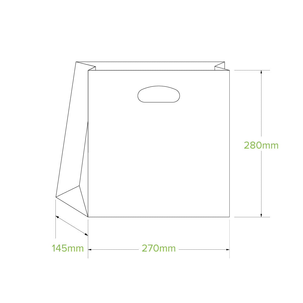 Small Die Cut Handle Kraft Paper Bags Small Die Cut Handle Kraft Paper Bags