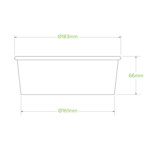 1,300ml Extra Large Kraft BioBowl