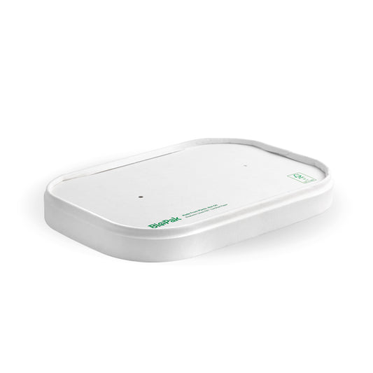 BioPak Rectangle PLA lined Paper lid