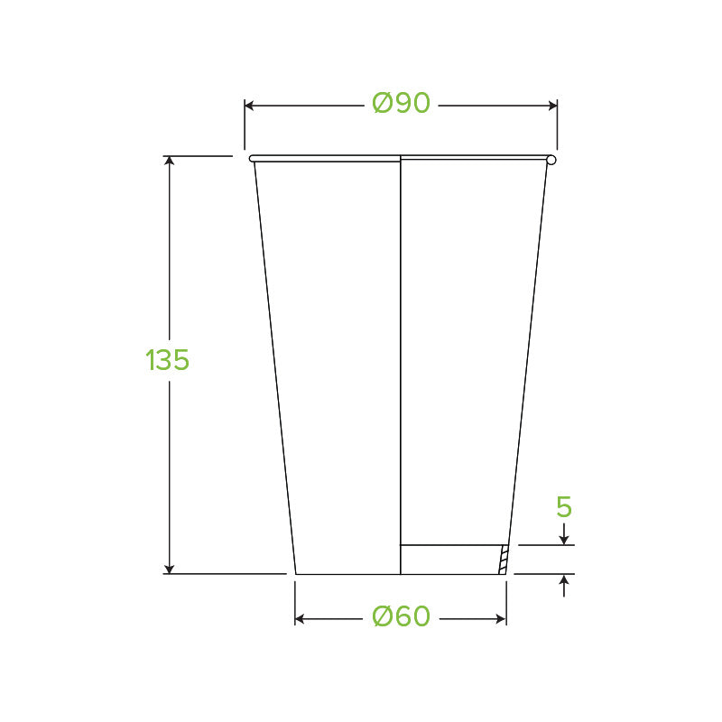510ml / 16oz (90mm) Art Series Single Wall BioCup 510ml / 16oz (90mm) Art Series Single Wall BioCup