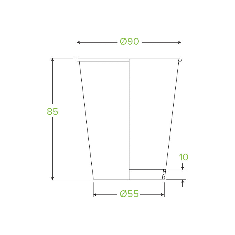 280ml / 8oz (90mm) Art Series Single Wall BioCup 280ml / 8oz (90mm) Art Series Single Wall BioCup
