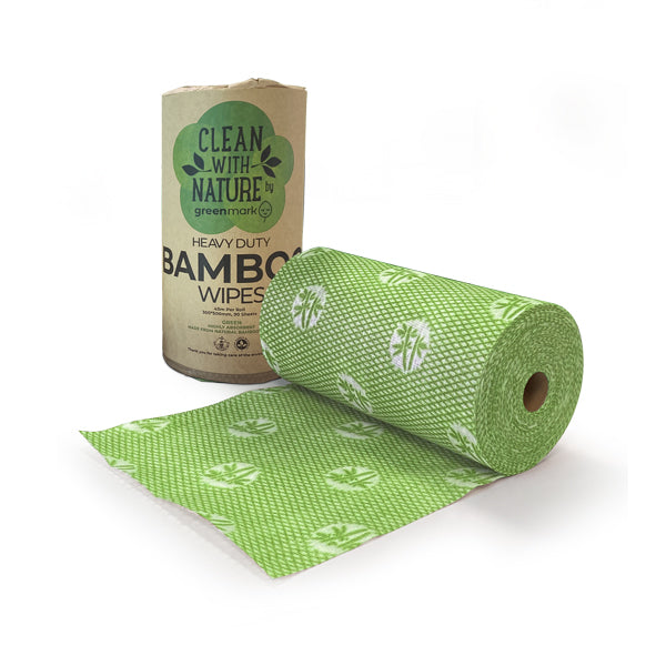 Greenmark Heavy Duty Bamboo Cleaning Wipes - Green