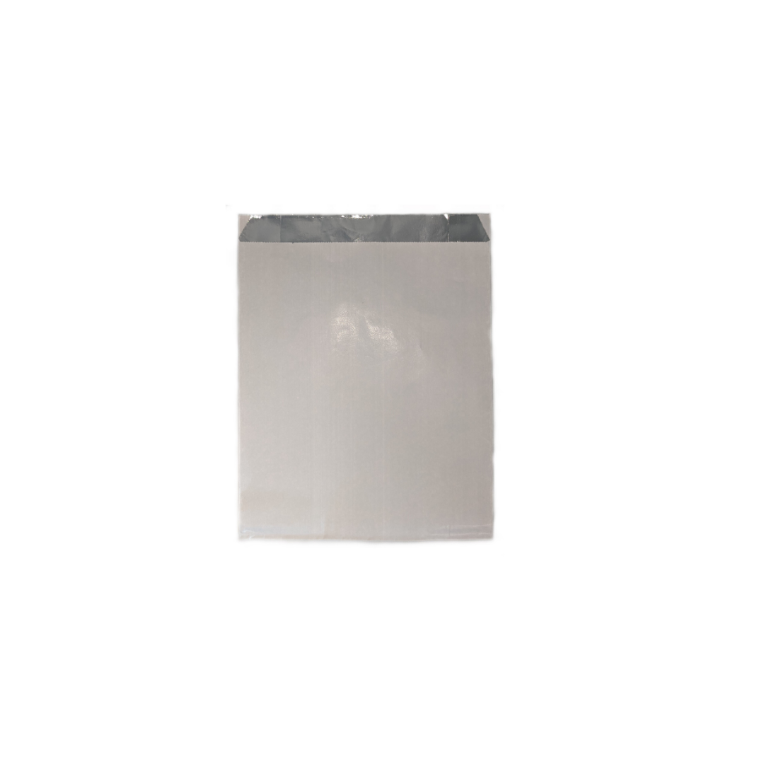Small Chicken Foil Lined Paper Bag 200x165x55mm - White