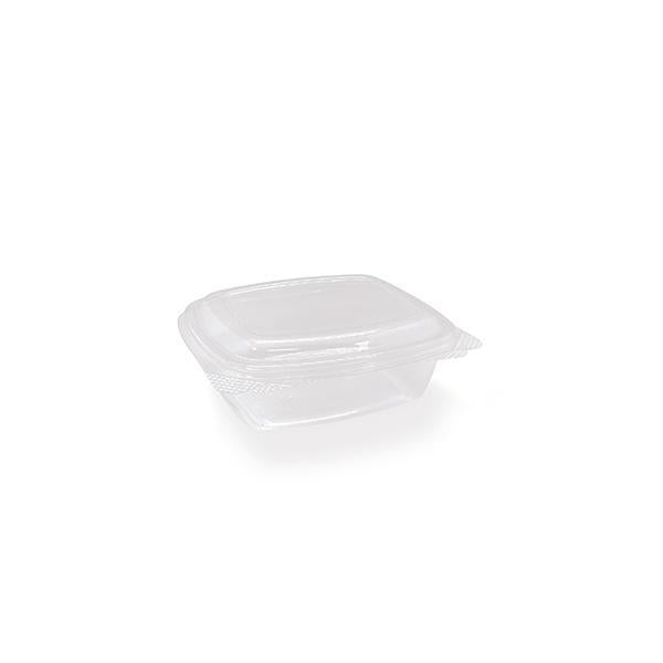 PET Hinged Rectangle container 12oz 300pc/ctn - 142x125x54mm