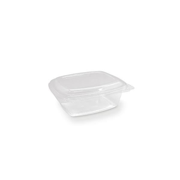PET Hinged Rectangle container 16oz 300pc/ctn-  142x125x67mm