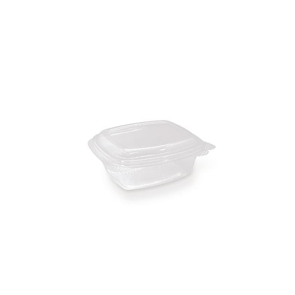 PET Hinged Rectangle container 8oz 300pc/ctn - 124x106x52mm