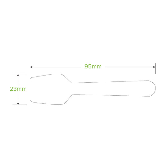 9.5 Cm Wood Ice Cream Spoon