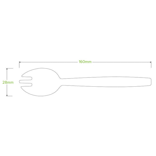 16cm Wood Spork