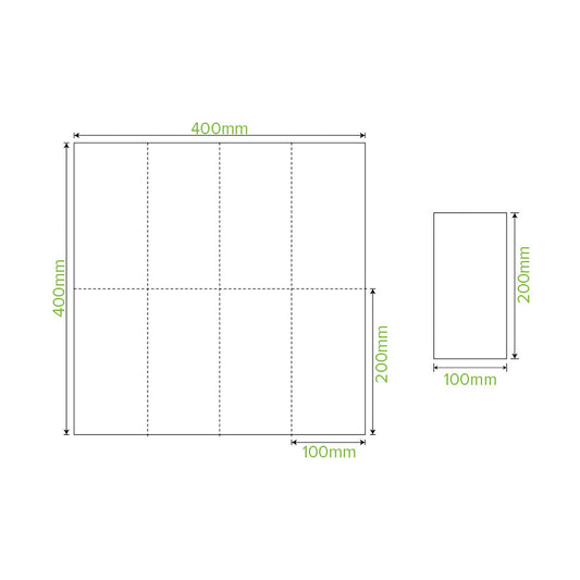 2 Ply 1/8 Fold Natural Dinner BioNapkin