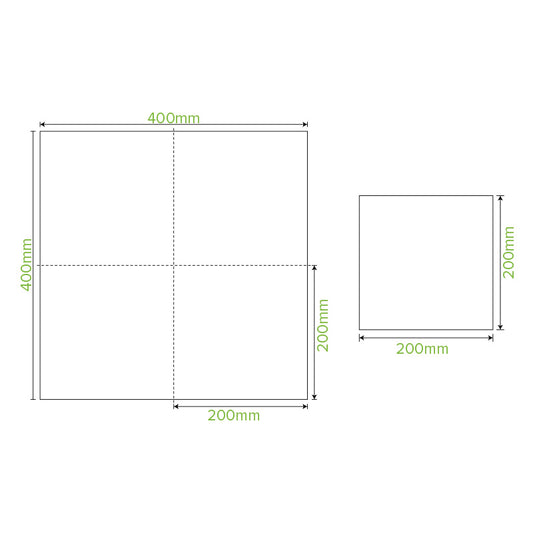 2 Ply 1/4 Fold White Corner Embossed Dinner BioNapkin