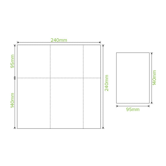 E-Fold Tall 1 Ply White Dispenser BioNapkin