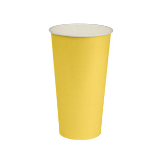 22OZ YELLOW PAPER COLD CUP
