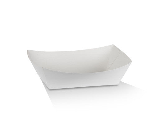 #3 Medium Cardboard Tray/White & Kraft 140x85x55 mm