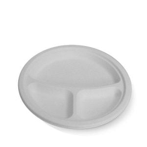 SugarCane 23cm (9") 3 Comp Round Plate