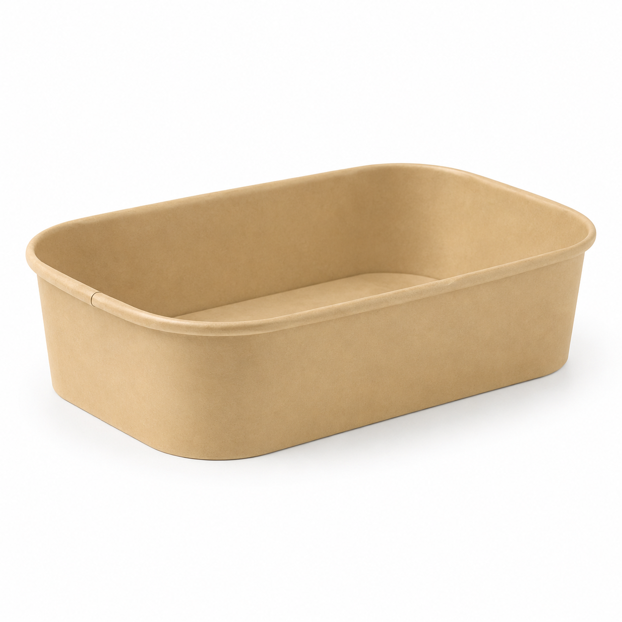 500ml Kraft Rectangle PE Takeaway Container
