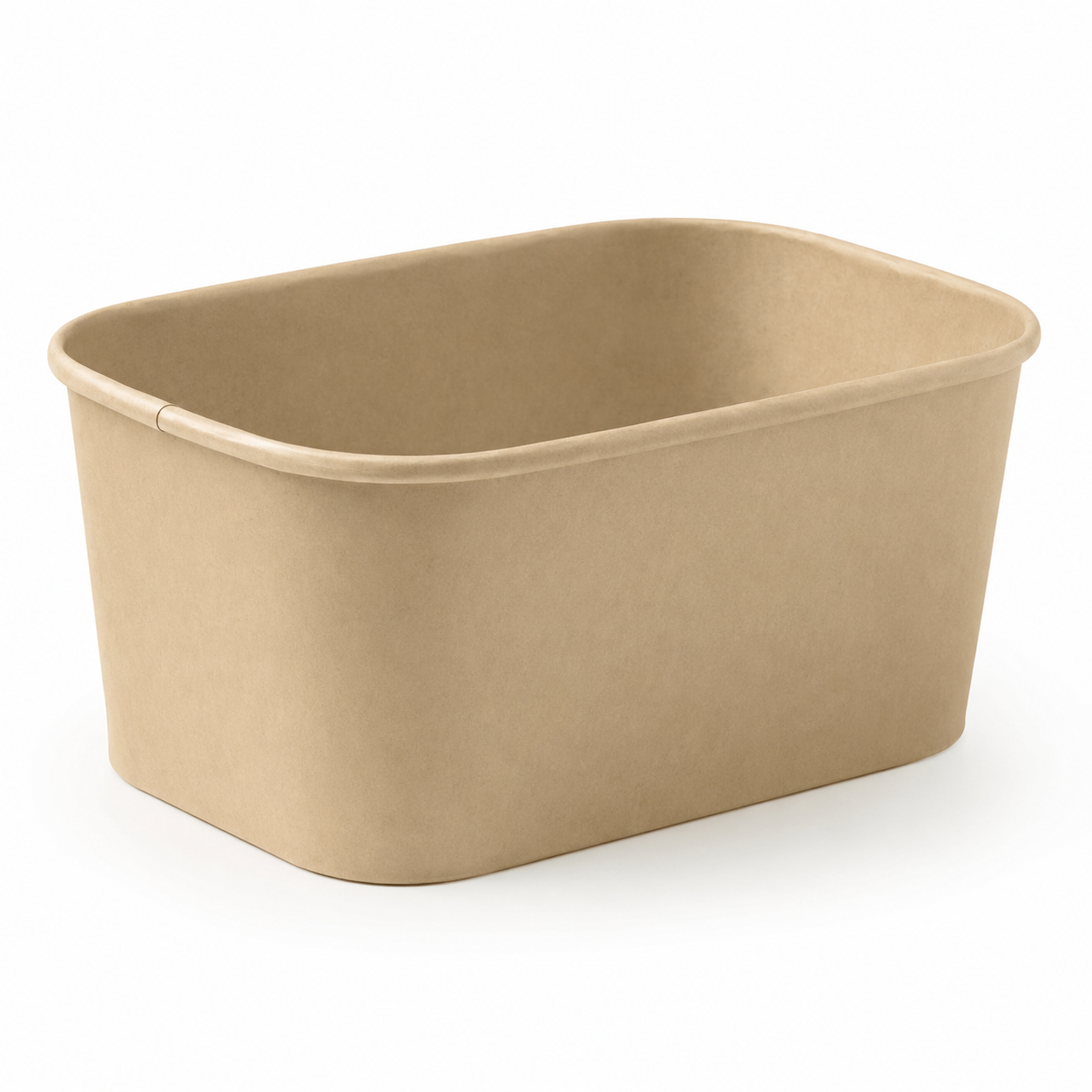 1000ml Kraft Rectangle PE Takeaway Container