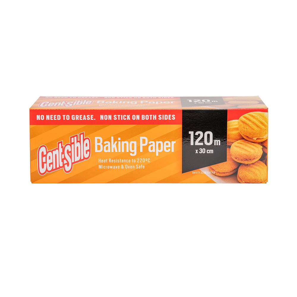 baking paper roll with slider cutter 30cm non stick premium quality