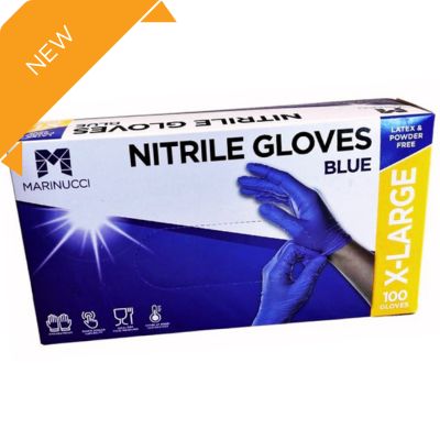 Extra Large Blue Powder Free Nitrile Gloves