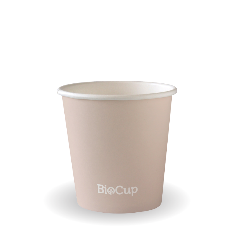 BioPak 120ml / 4oz (63mm) Aqueous Single Wall BioCup