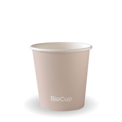 BioPak 120ml / 4oz (63mm) Aqueous Single Wall BioCup