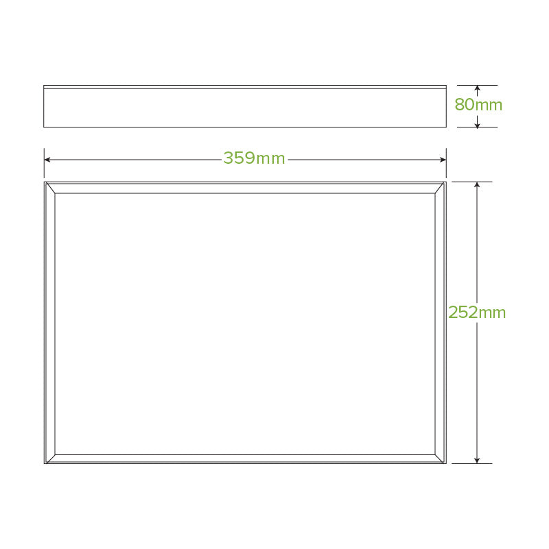 Medium BioBoard Catering Tray Base