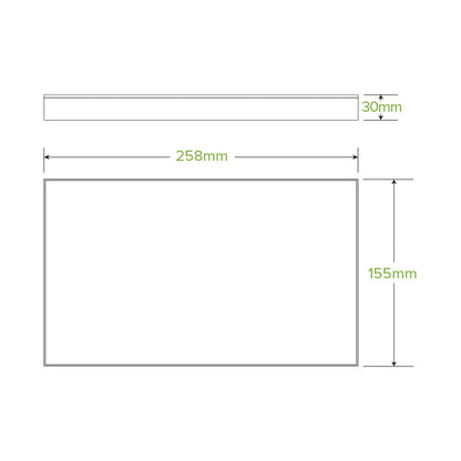 Extra Small BioBoard Catering Tray PLA Window Lid