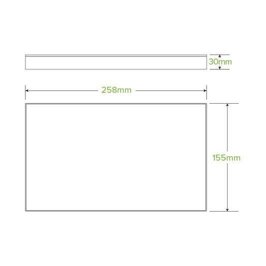 Extra Small BioBoard Catering Tray Lid