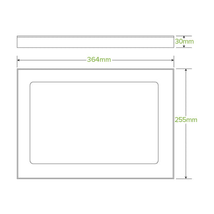 Medium BioBoard Catering Tray PLA Window Lid
