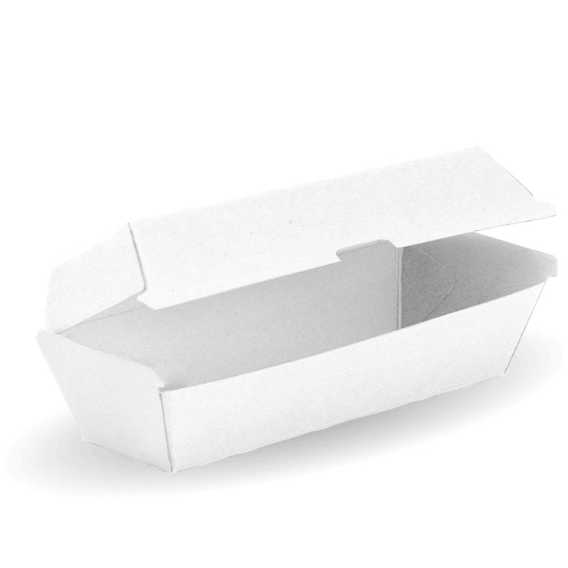 BioPak Hot Dog BioBoard Box White