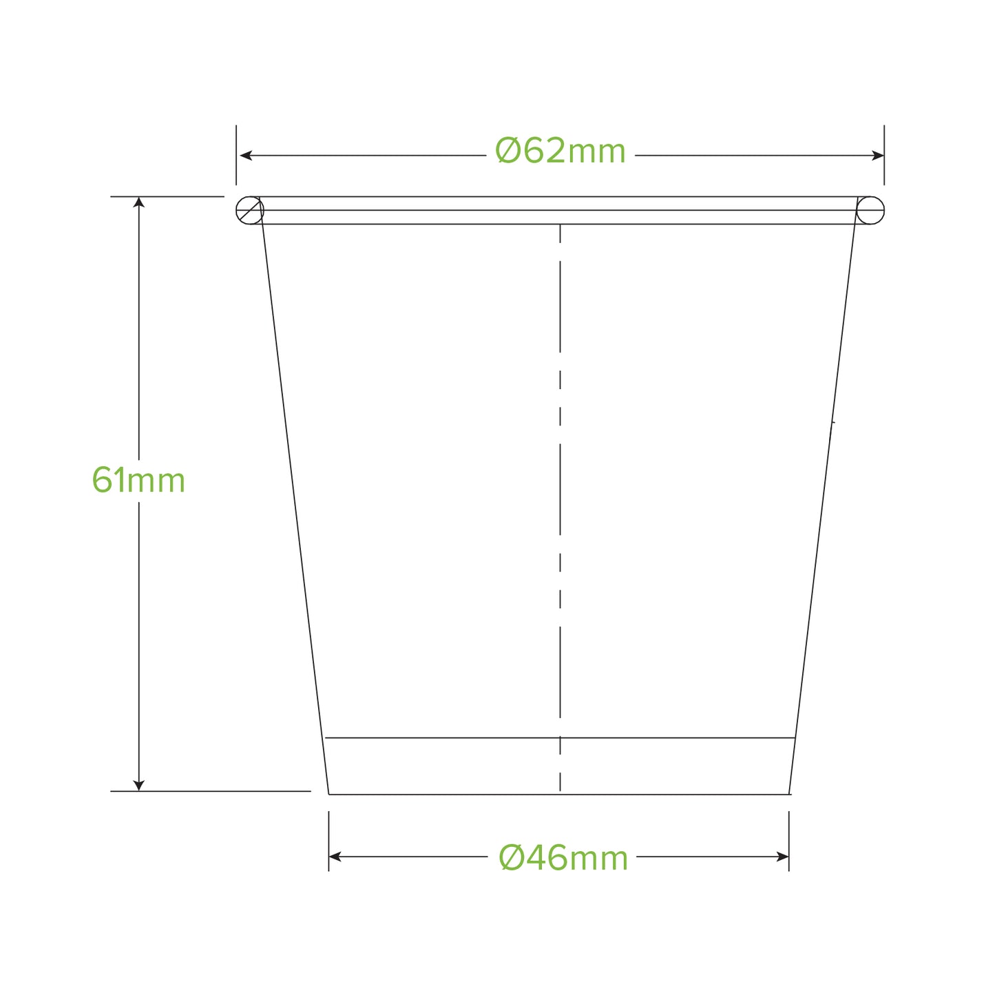 BioPak 120ml / 4oz Paper Sauce BioCup