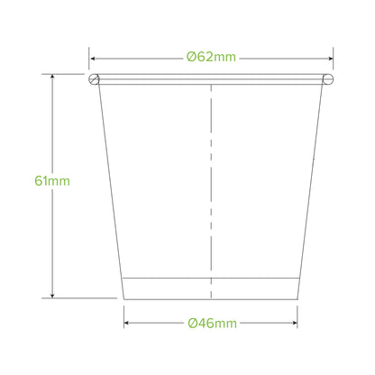 BioPak 120ml / 4oz Paper Sauce BioCup