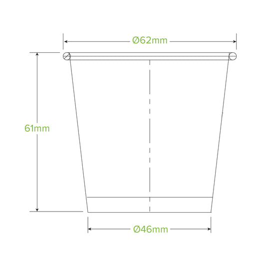 BioPak 120ml / 4oz Paper Sauce BioCup